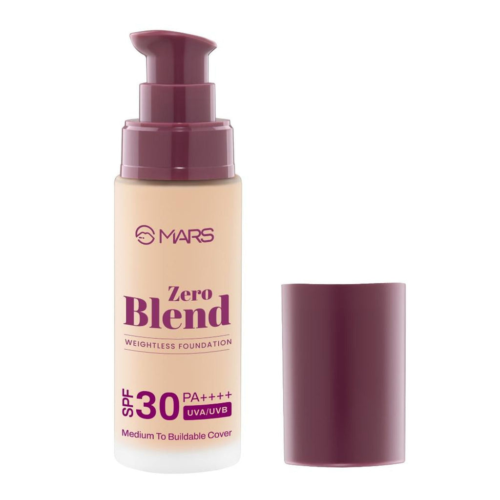 MARS Cosmetics SPF30 PA+++ Zero Blend Weightless Foundation - 07 Caramel Glow