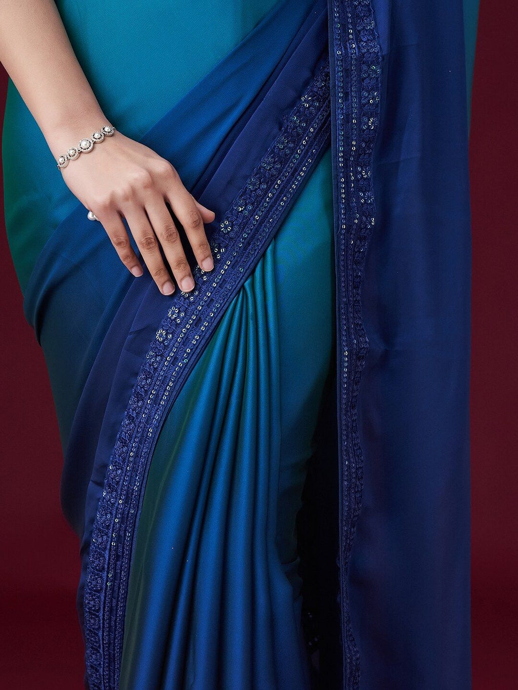 kasee Embroidered Sequinned Saree