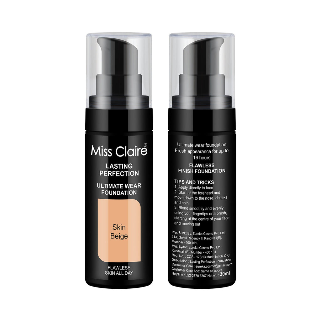 Miss Claire Lasting Perfection Ultimate Wear Foundation - 23 Skin Beige