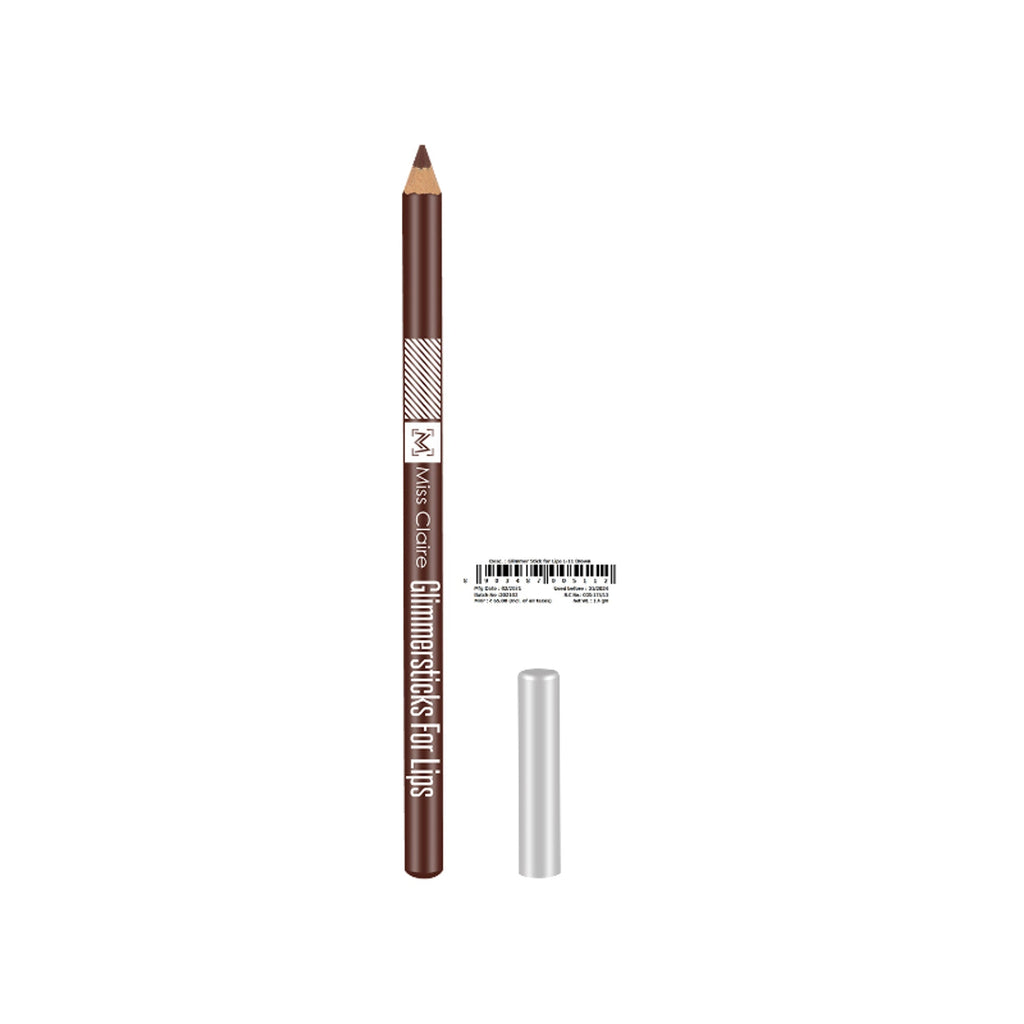 Miss Claire Glimmersticks For Lips - Brown L-11