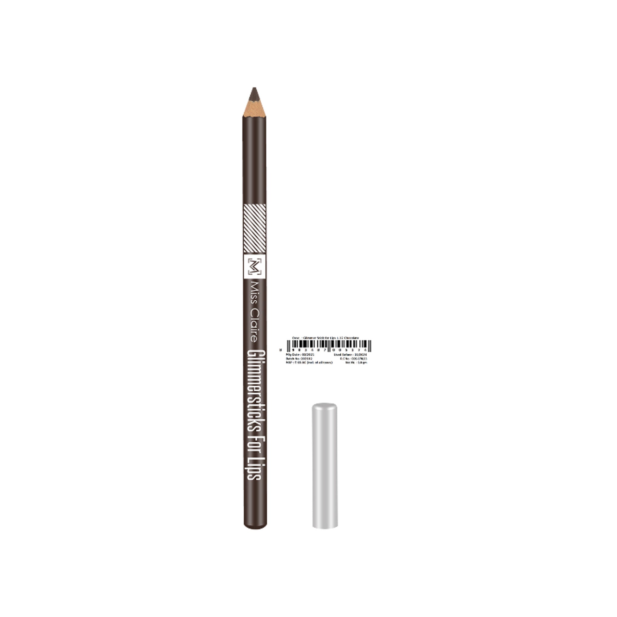 Miss Claire Glimmersticks For Lips - Chocolate L-17