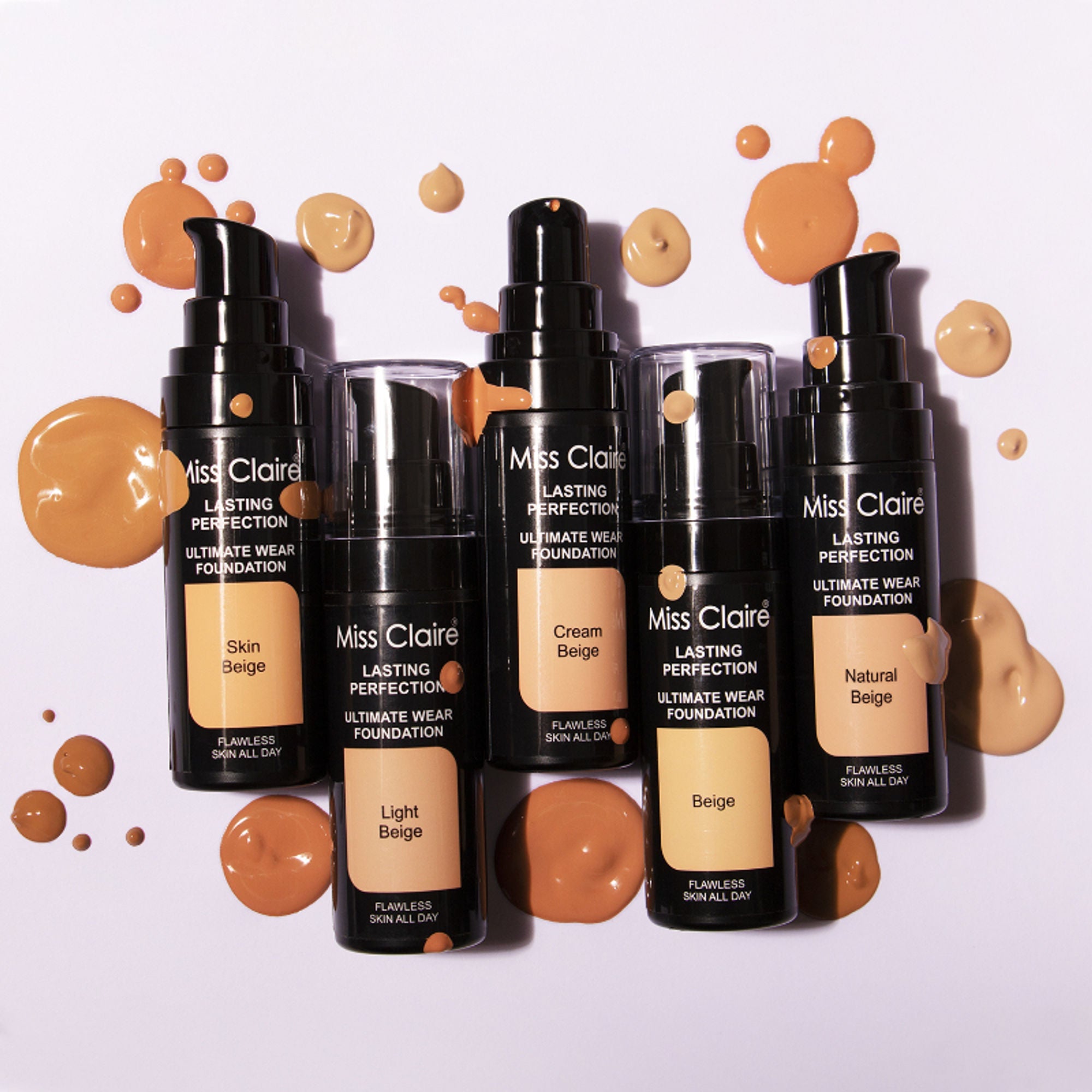 Miss Claire Lasting Perfection Ultimate Wear Foundation - 21 Cream Beige
