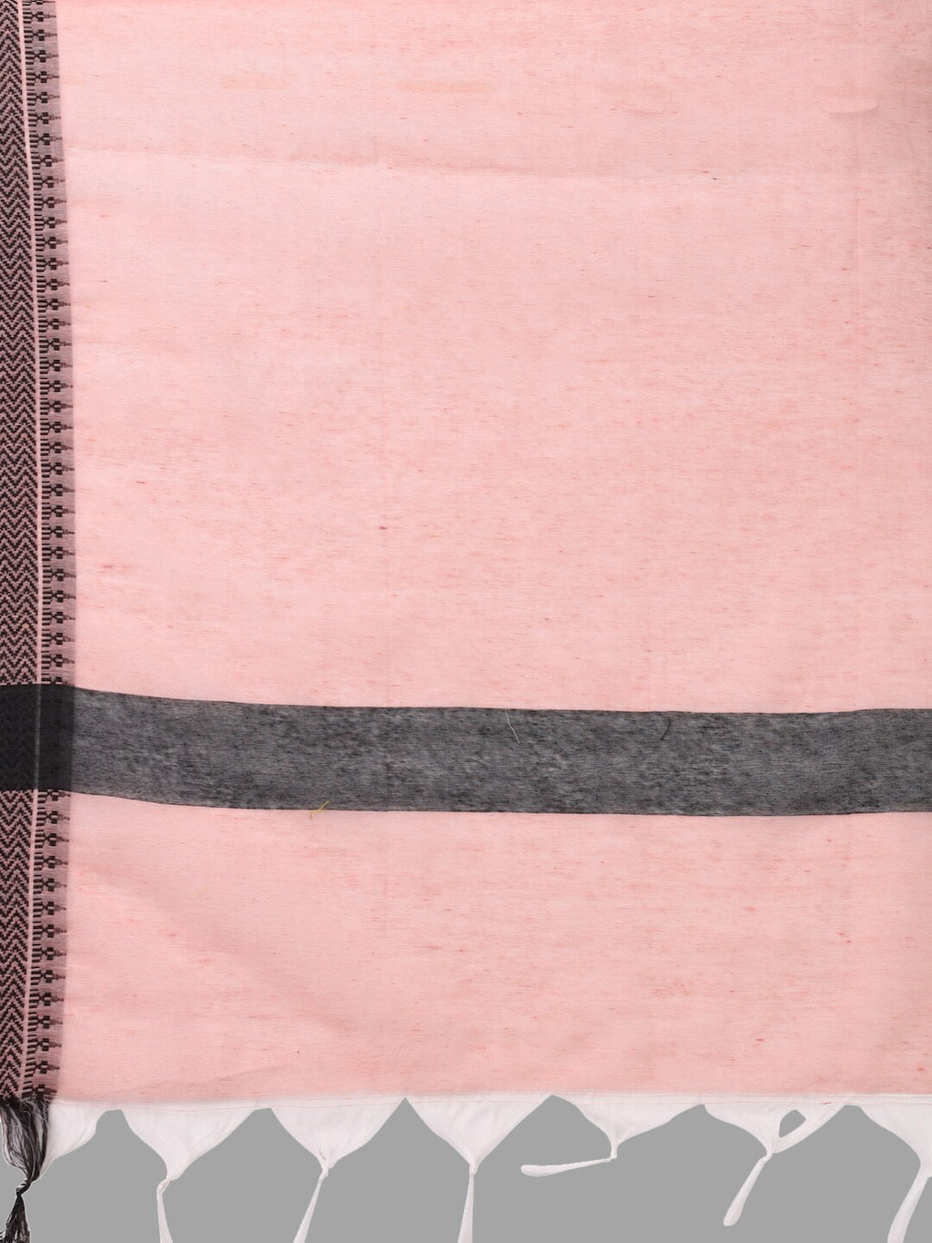 HERE&NOW Women Peach Striped Pure Cotton Kurta with Trousers & With Dupatta
