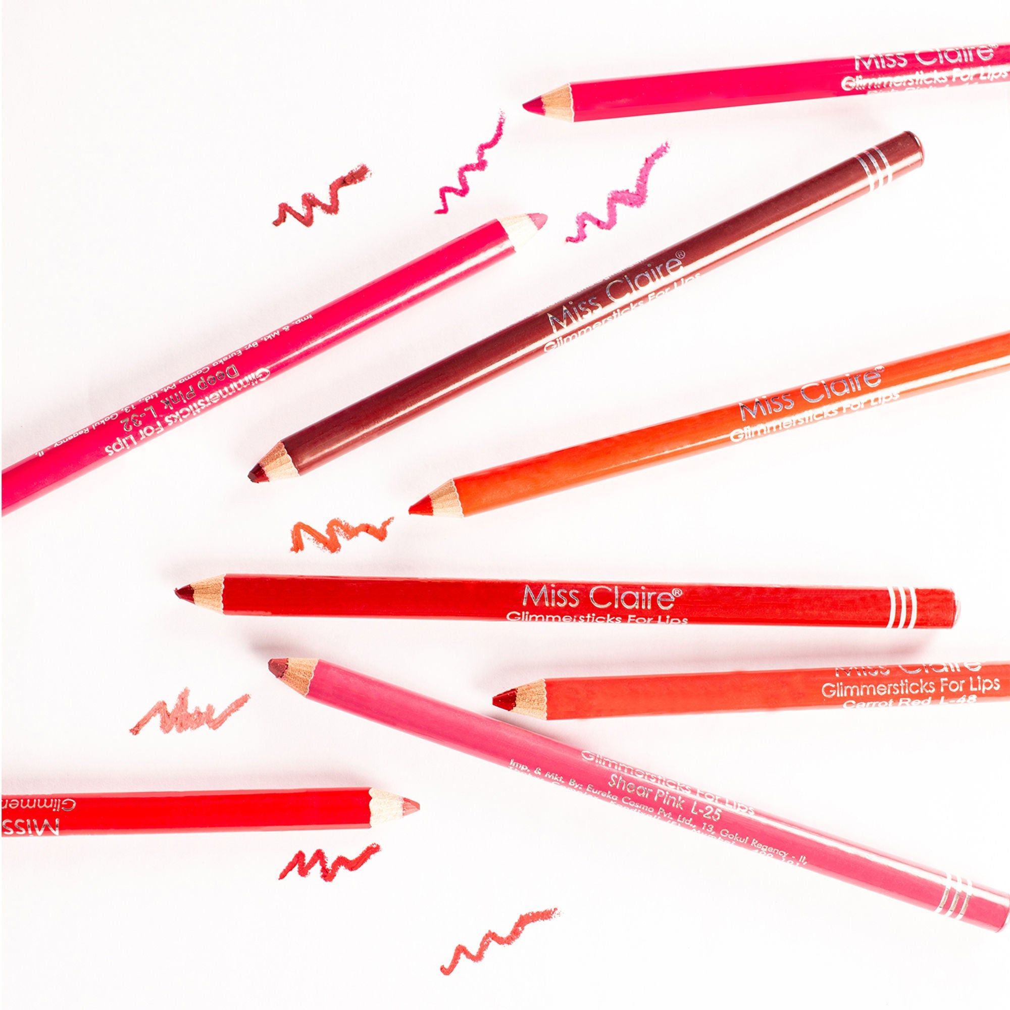 Miss Claire Glimmersticks For Lips - Burgundy L-04