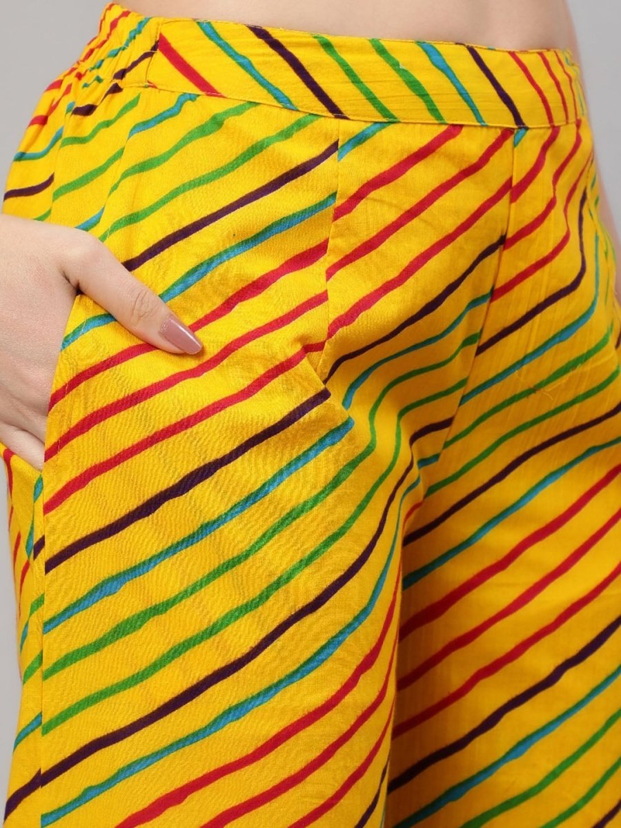 Aks Mandarin Collar Regular Kurta with Harem Pants
