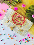 Joban Fashion Bridal Purse With Magnetic Lock - Pink