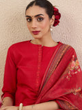 Indo Era Women Solid Kurta with Pyjama & Dupatta