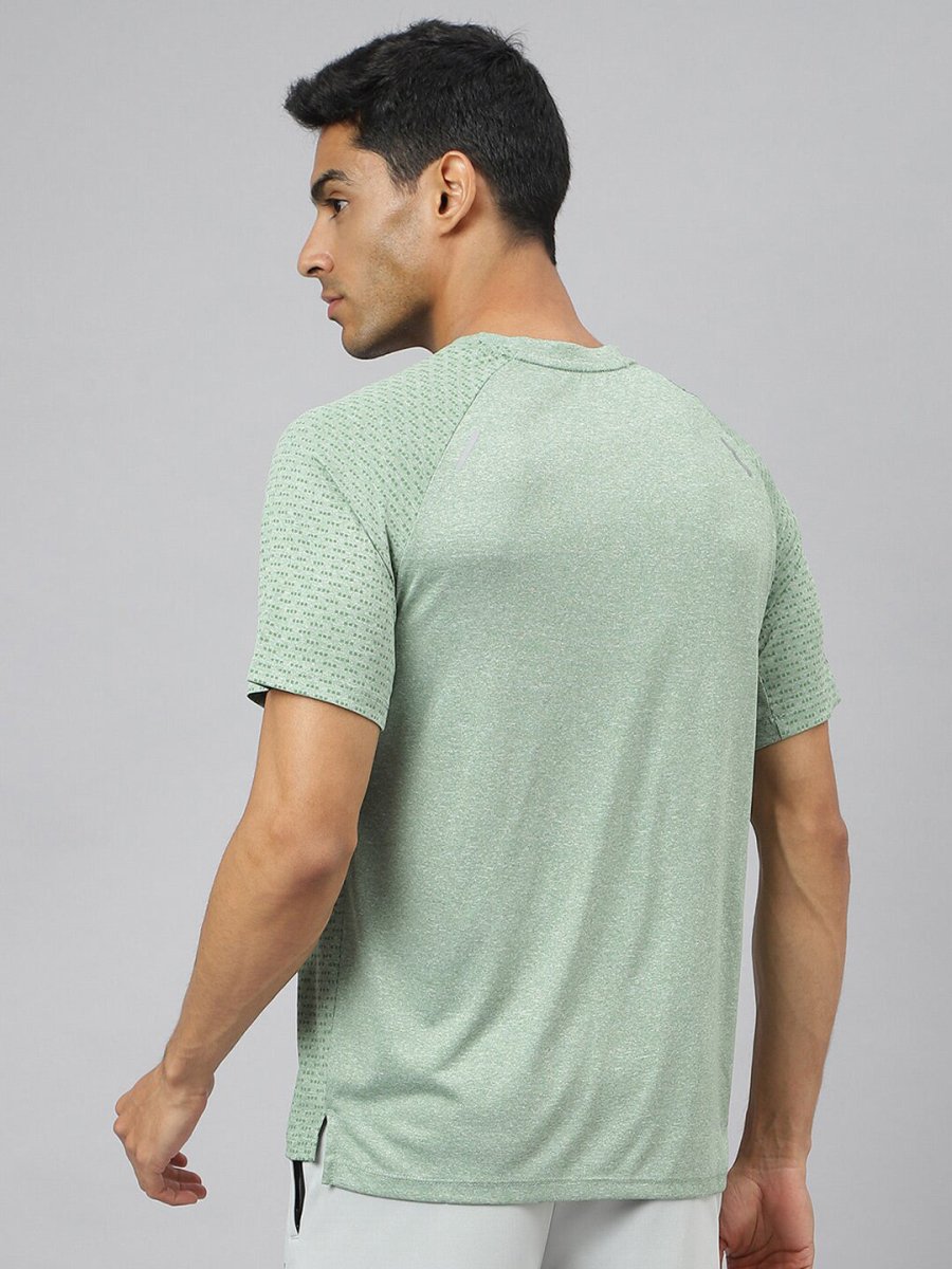 Alcis Men Anti-Static Slim-Fit Round Neck Distance Running T-Shirt