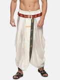 Sethukrishna Men Cream Solid Dhoti Pant