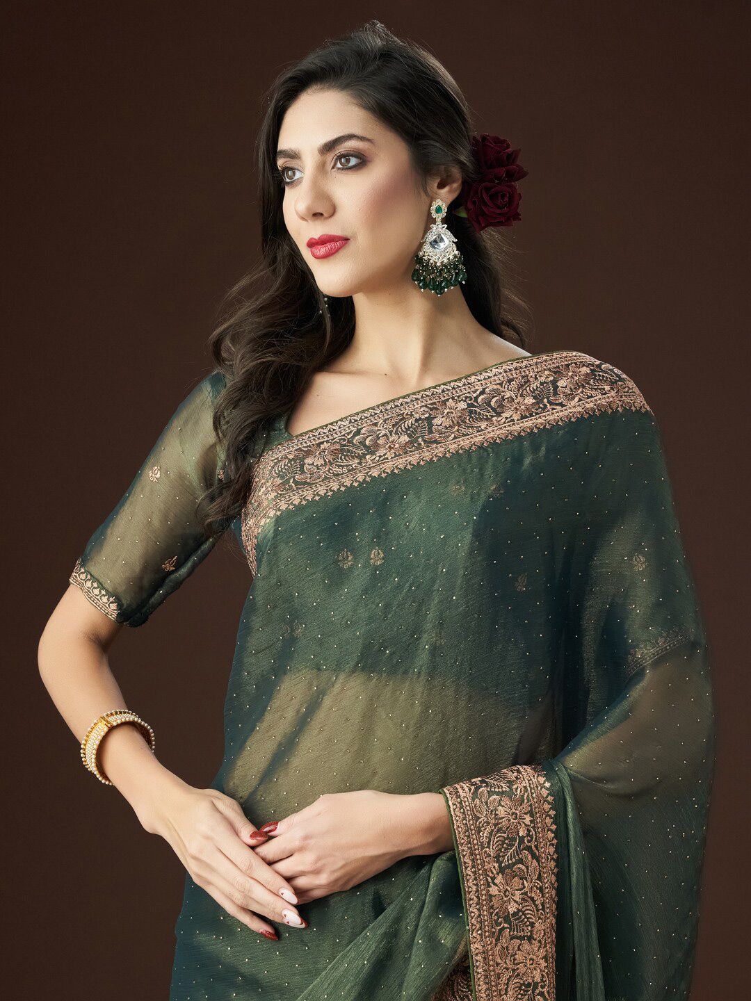 kasee Zari Embroidered Saree