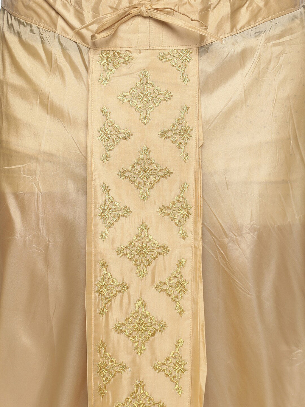 Sethukrishna Golden Embroidered Dhoti Pant For Men