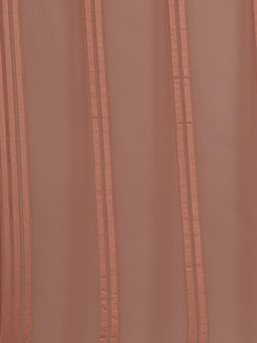 Saree Mall Brown Striped Mirror Work Saree