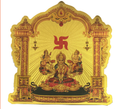 Stickerbazaar Micro Golden Mandir Sticker Regular