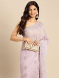 kasee Floral Zari Pure Georgette Saree