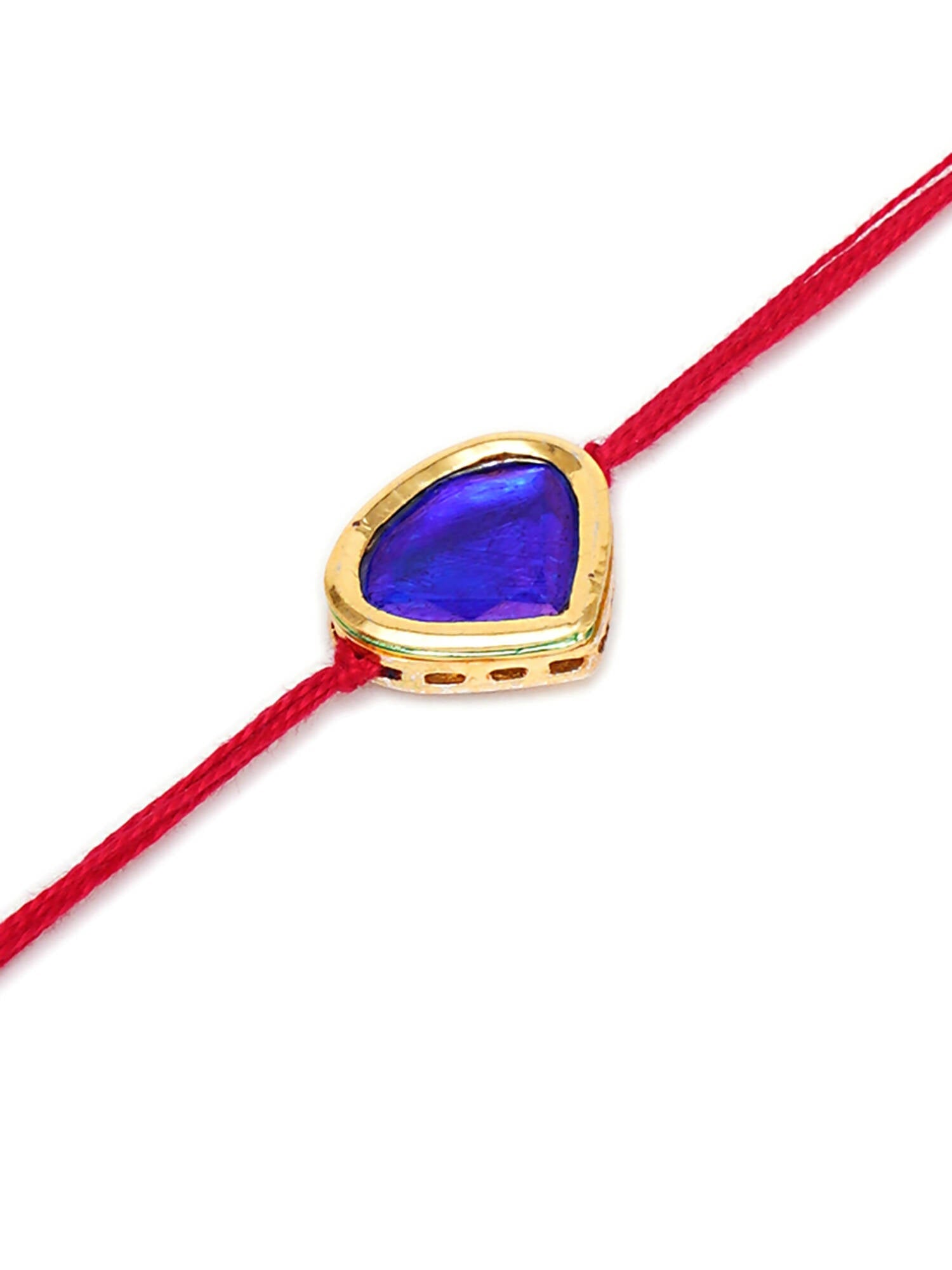 Designer kundan Rakhi - Ruby Raang