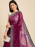 kasee Embroidered Ethnic Motifs Zari Pure Georgette Saree