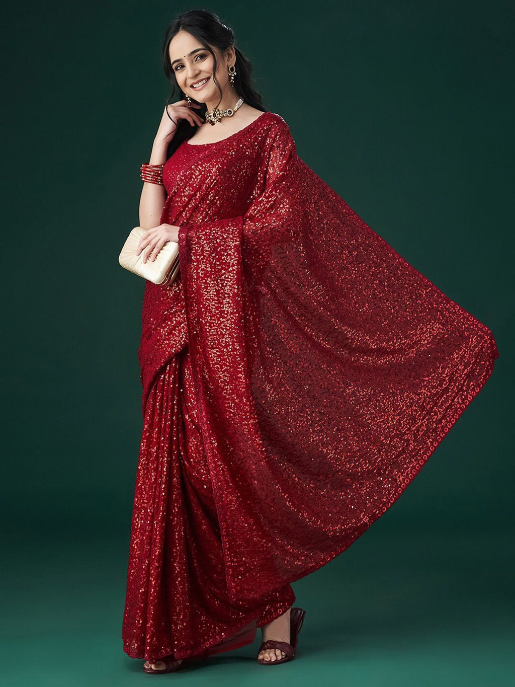 kasee Embellished Sequinned Saree