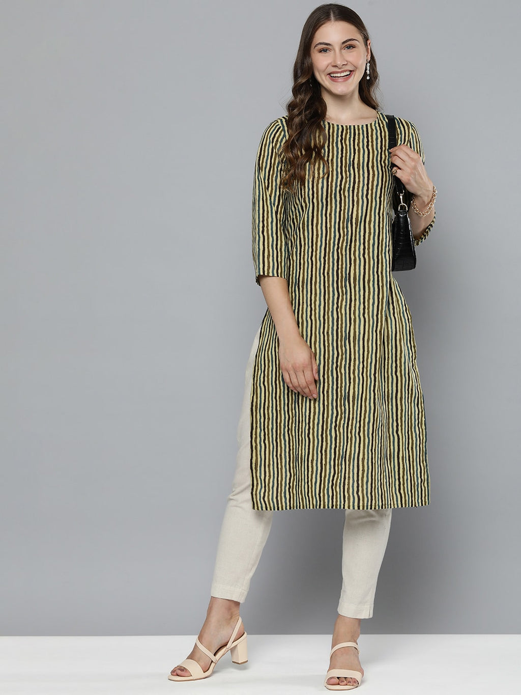 HERE&NOW Striped Kurta