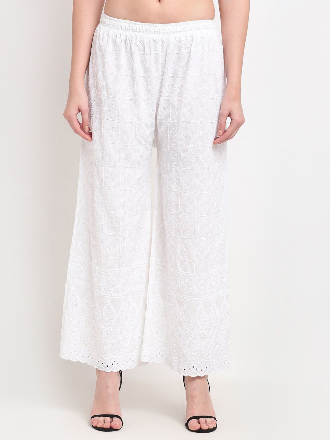 TAG 7 Pack Of 2 Women Black & White Palazzos