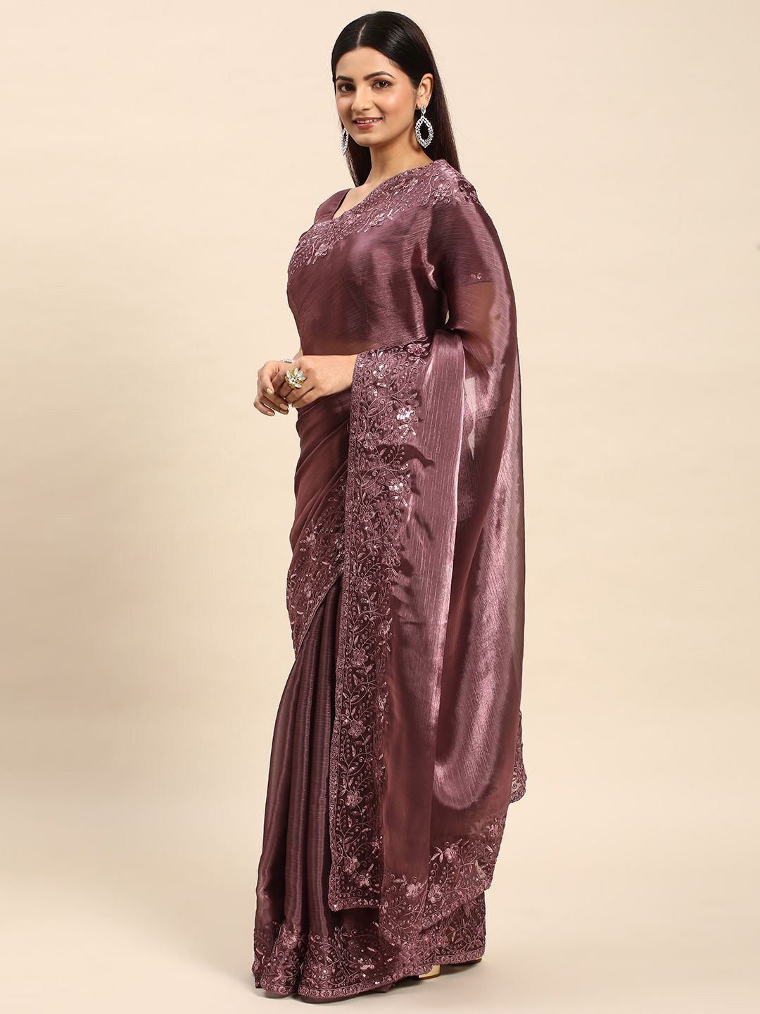 kasee Embroidered Organza Saree