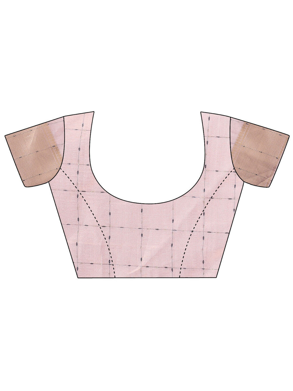 Shree Shyam Fashion Organza Peach Saree