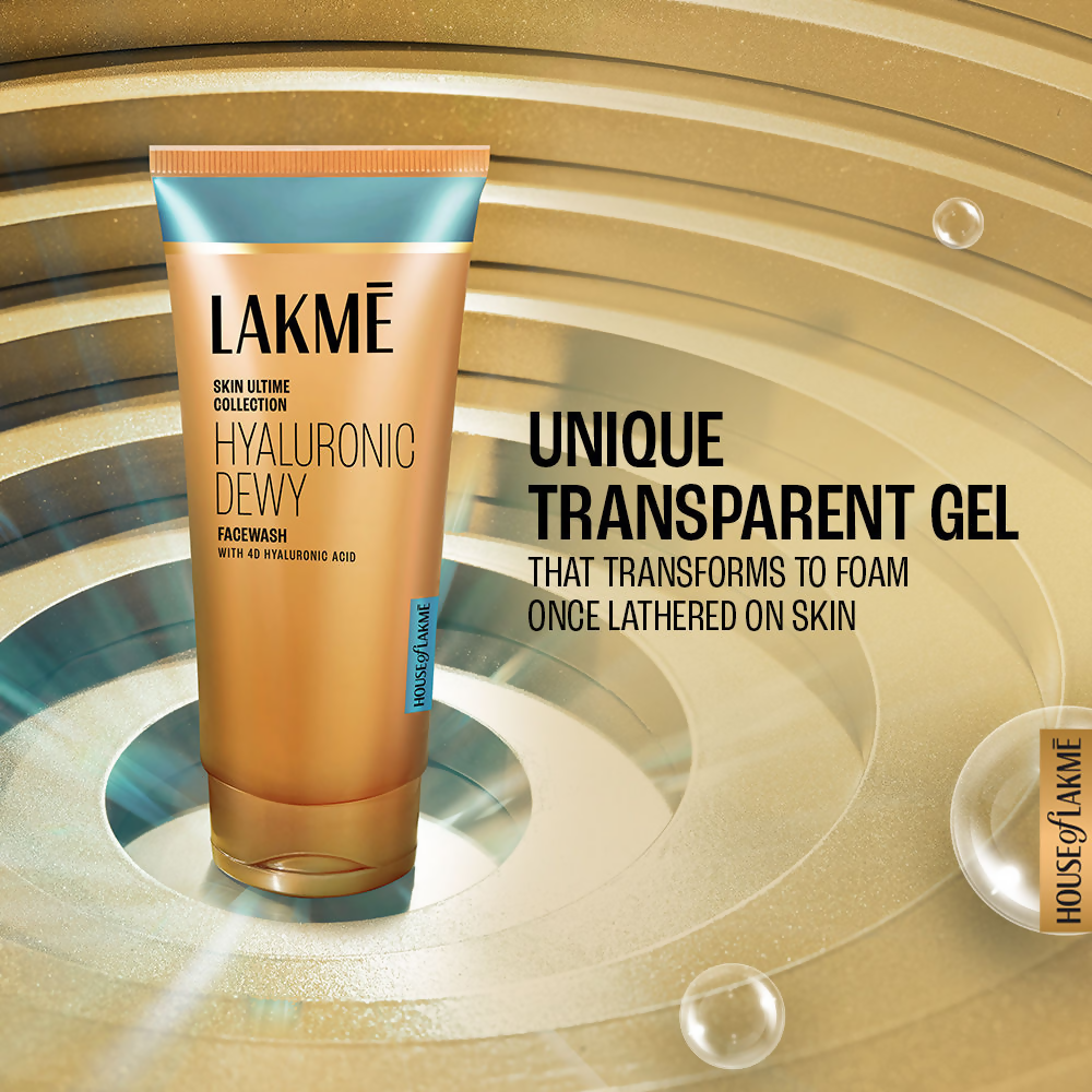 Lakme Hyaluronic Dewy Face Wash Hyadrating with 4D Hyaluronic Acid