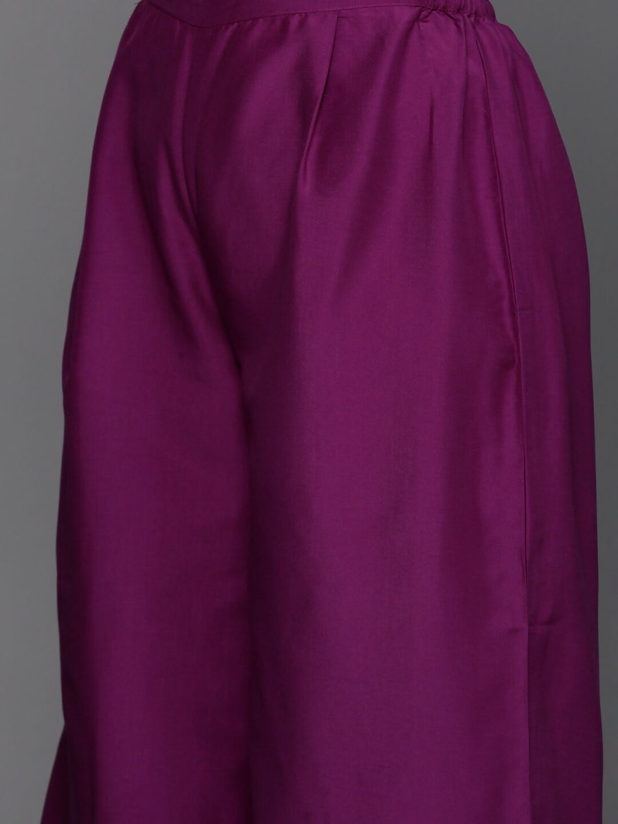 Ahalyaa Women's Traditional wear Kurta Set - Purple