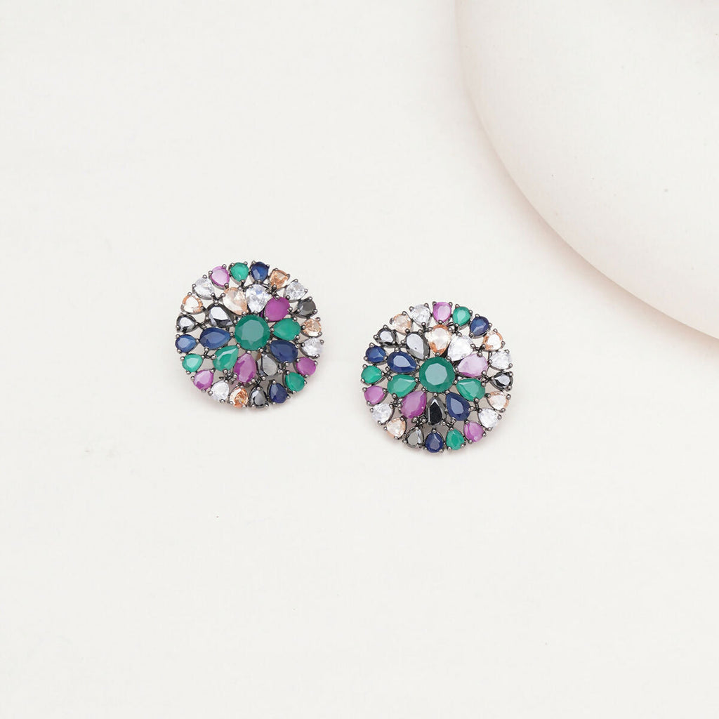 Multi Oversized Studs- Ruby Raang