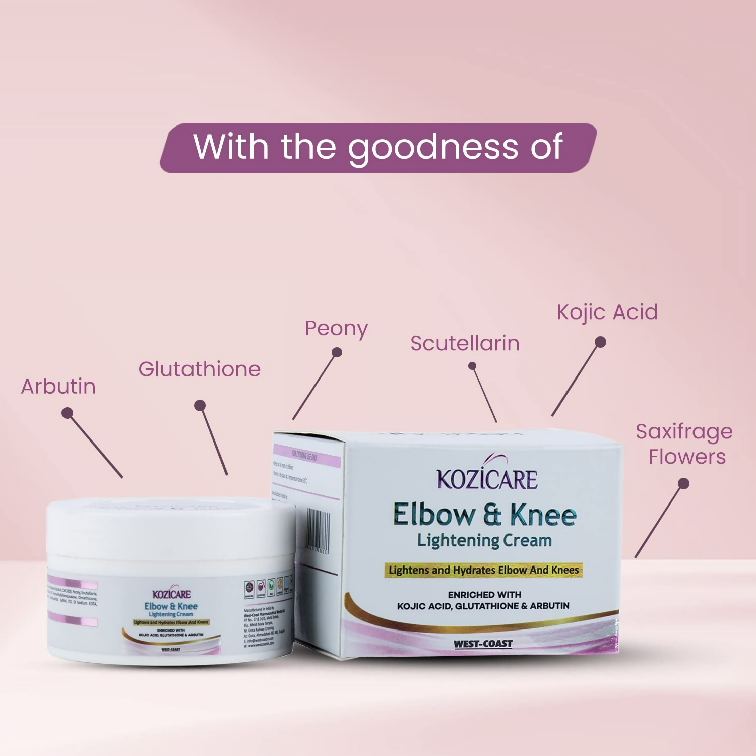Healthvit Kozicare Elbow & Knee Lightening Cream