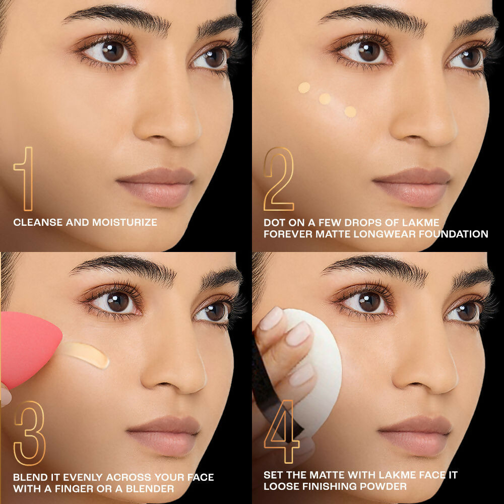 Lakme Forever Matte Longwear Foundation - Natural Coral