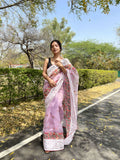Vamsee Riddhi-Siddhi -1 Lavender Organza Saree