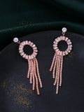 NVR Women Gold Toned Contemporary Drop Earrings