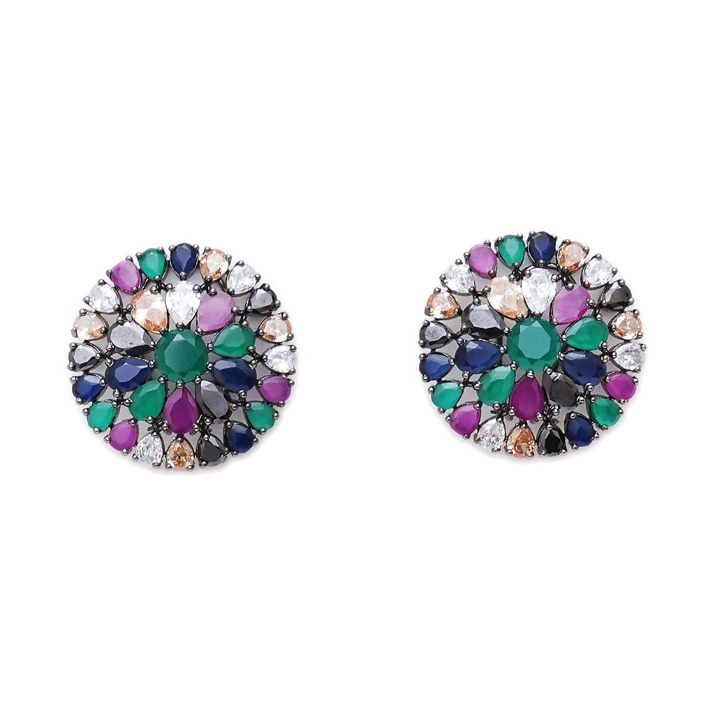 Multi Oversized Studs- Ruby Raang