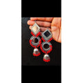 MS Fashion India Muskan Fancy Oxidized Mirror Jhumki Earrings