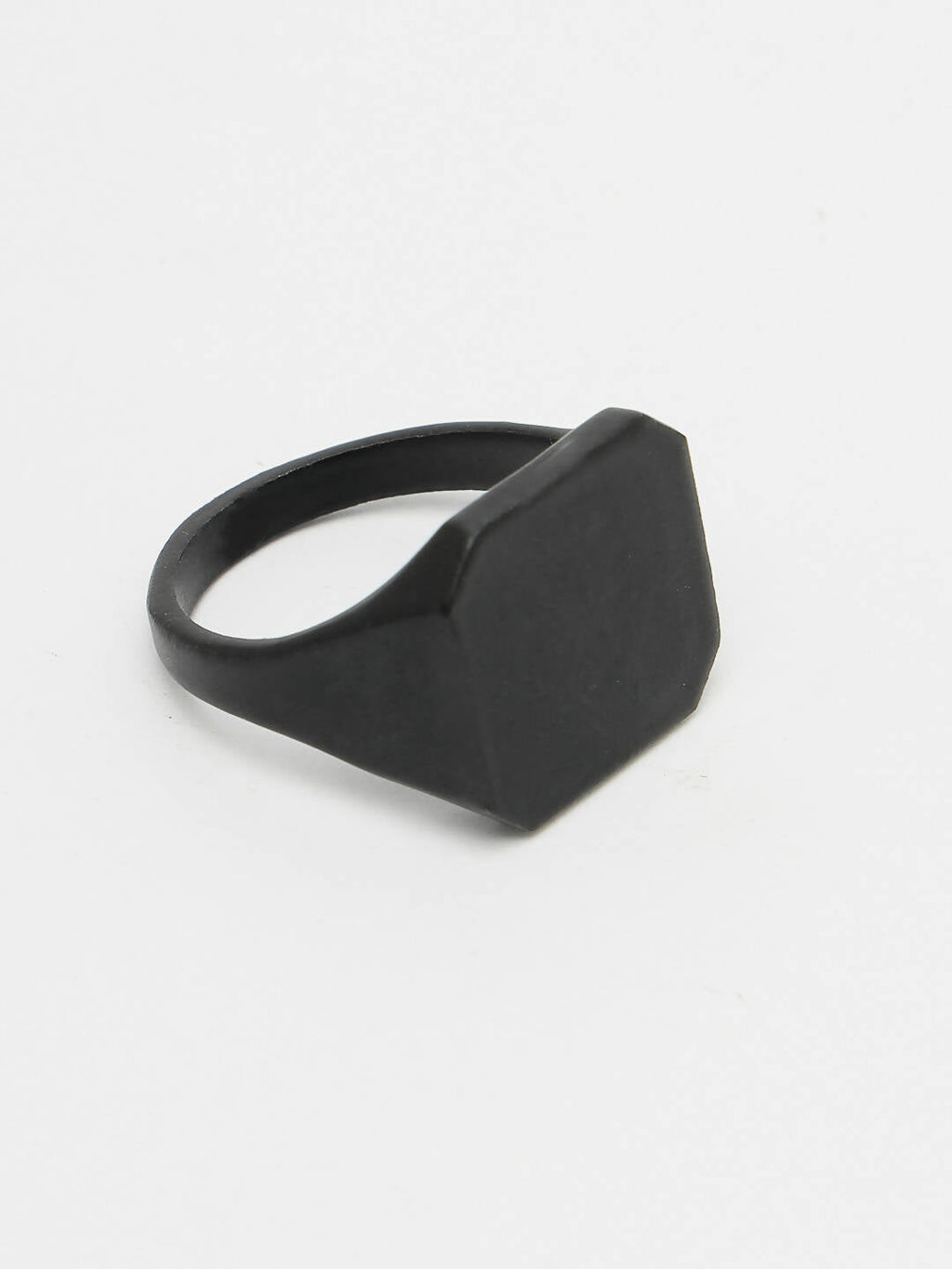 NVR Men's Black Metal Ring