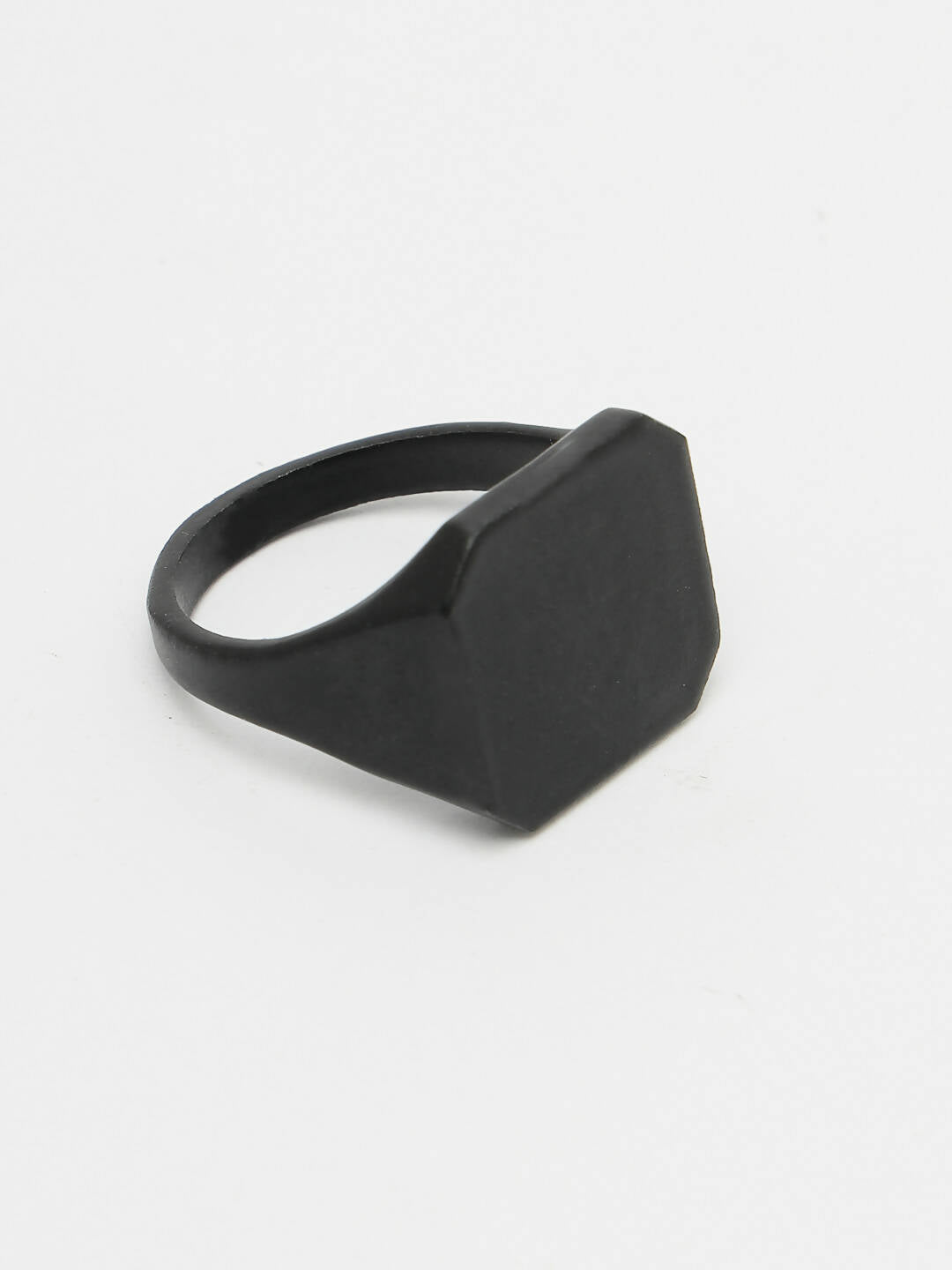 NVR Men's Black Metal Ring