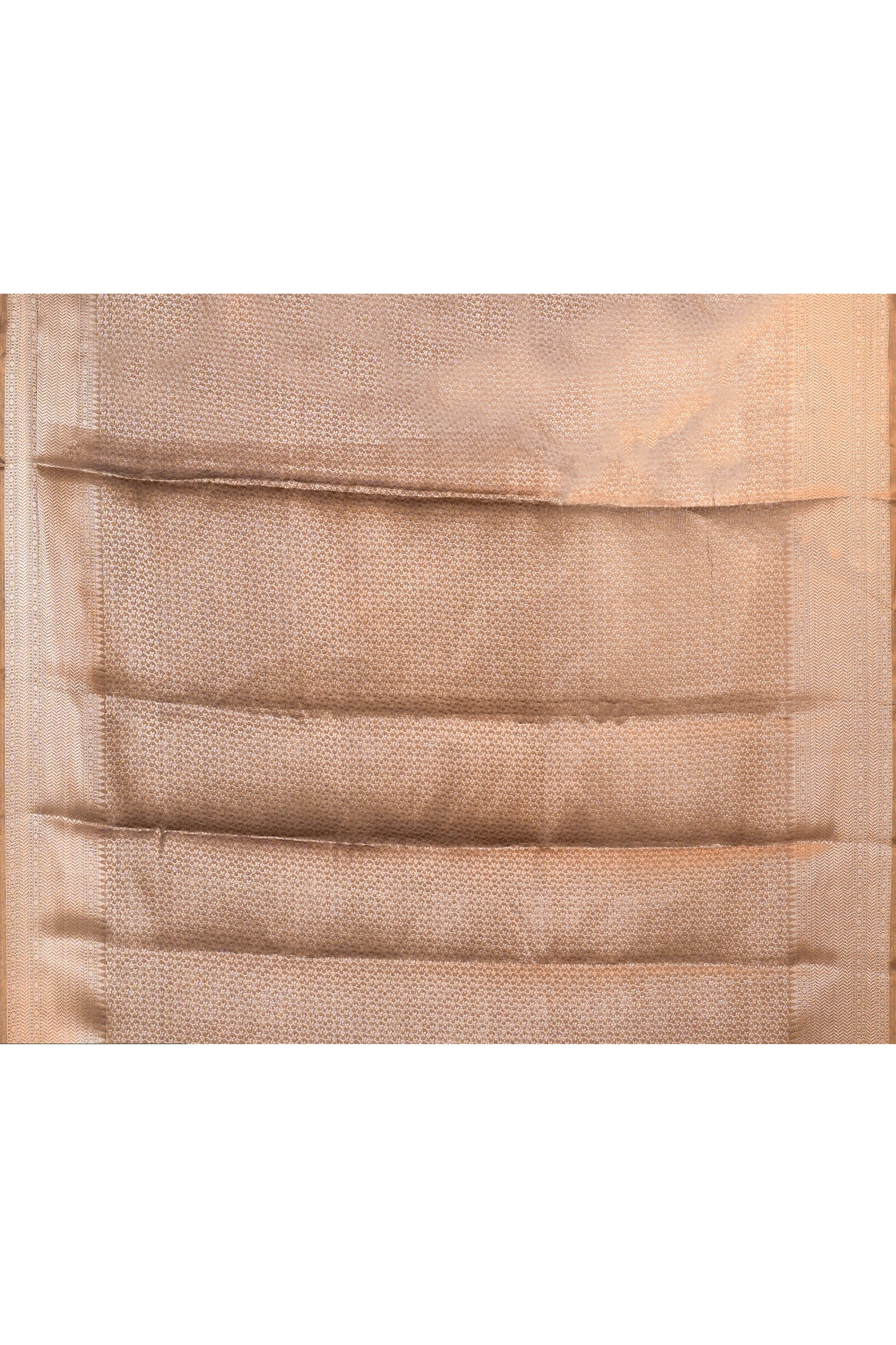 Joban Fashion Cofee Brown Saree Tissue Digital With Embroidery