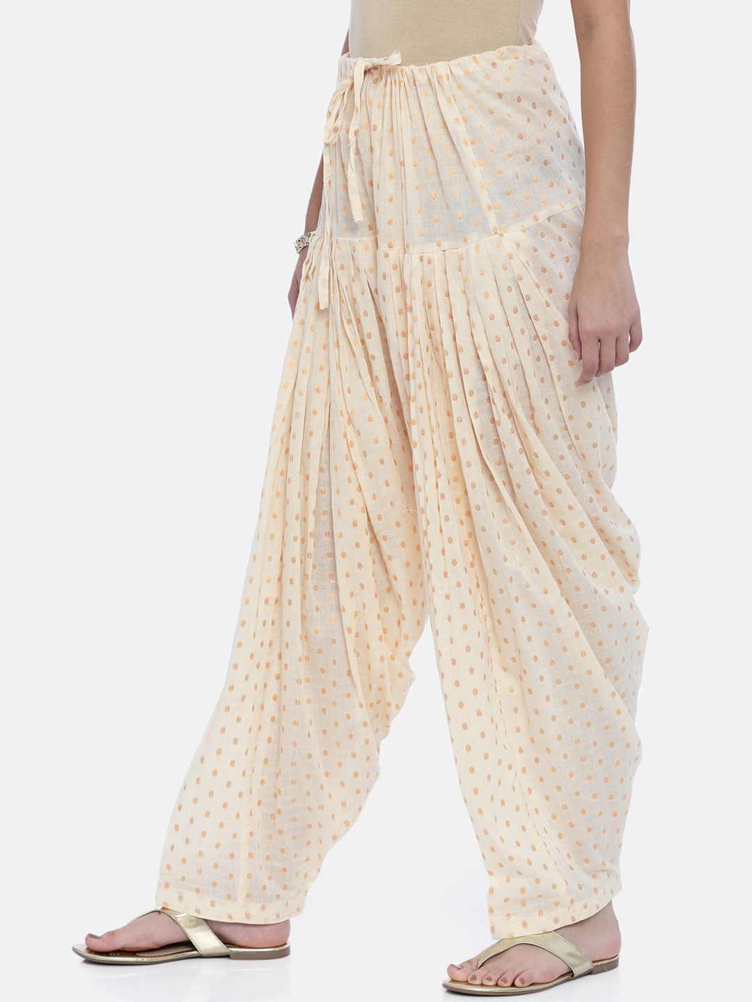Souchii Beige Woven Design Patiala