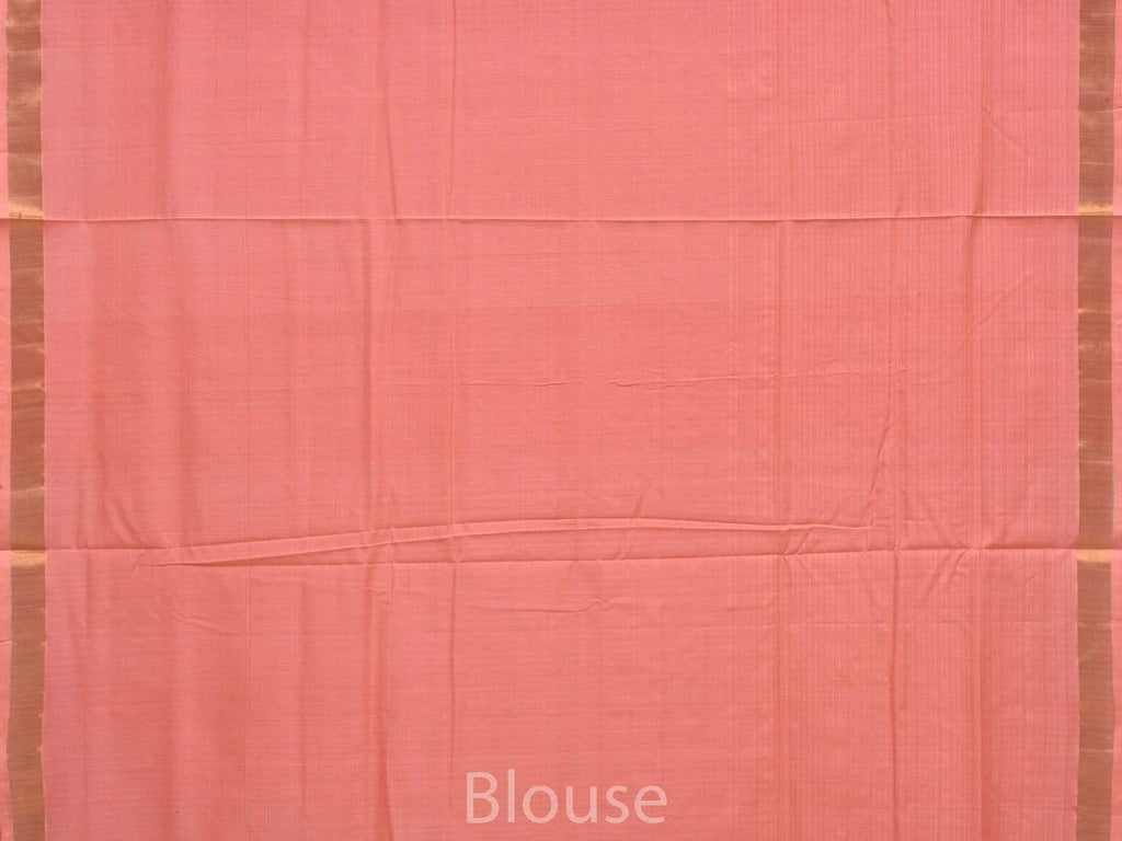 Baby Pink Uppada Cotton Handloom Saree with Assorted Buta Pallu Design - Global Threads