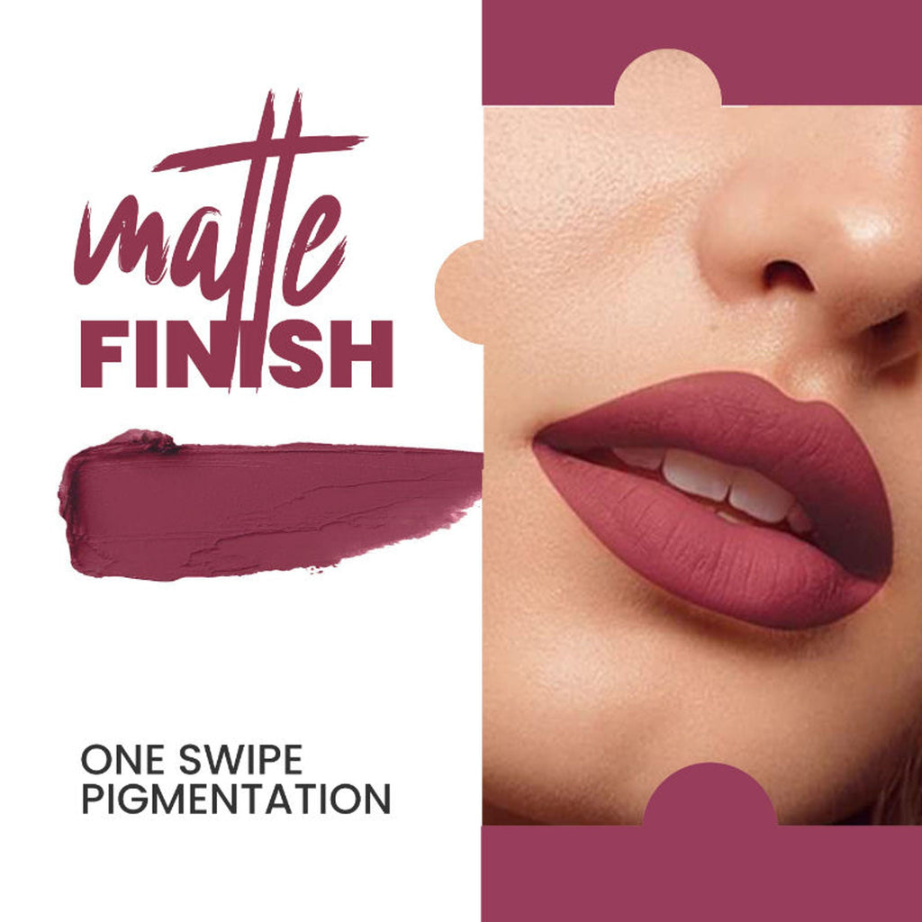MARS Cosmetics Colorbum Liquid Matte Lipstick - 01-Crimson Chennai