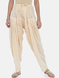 Souchii Beige Woven Design Patiala