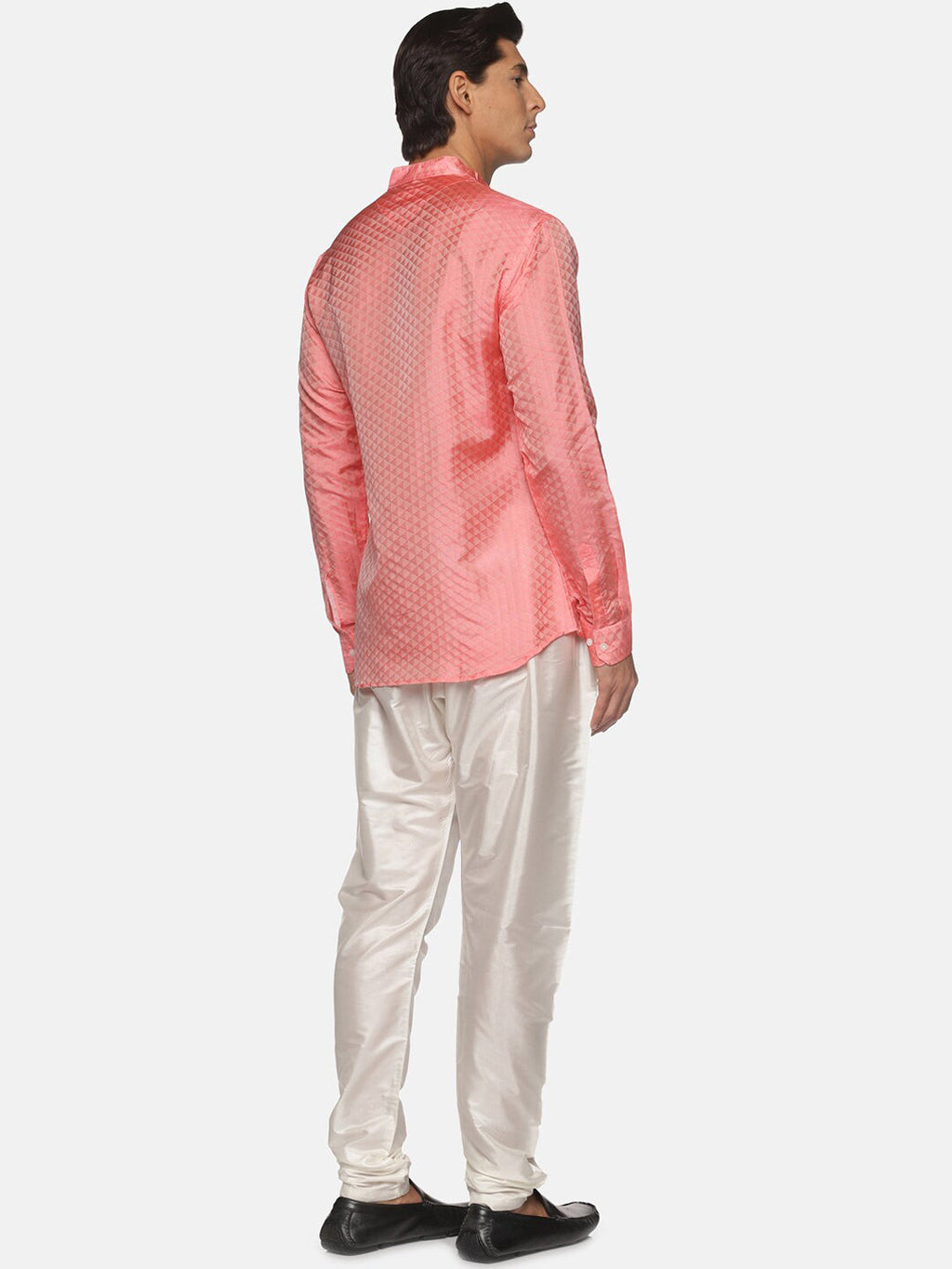 Sethukrishna Men Red Kurta with Pyjamas