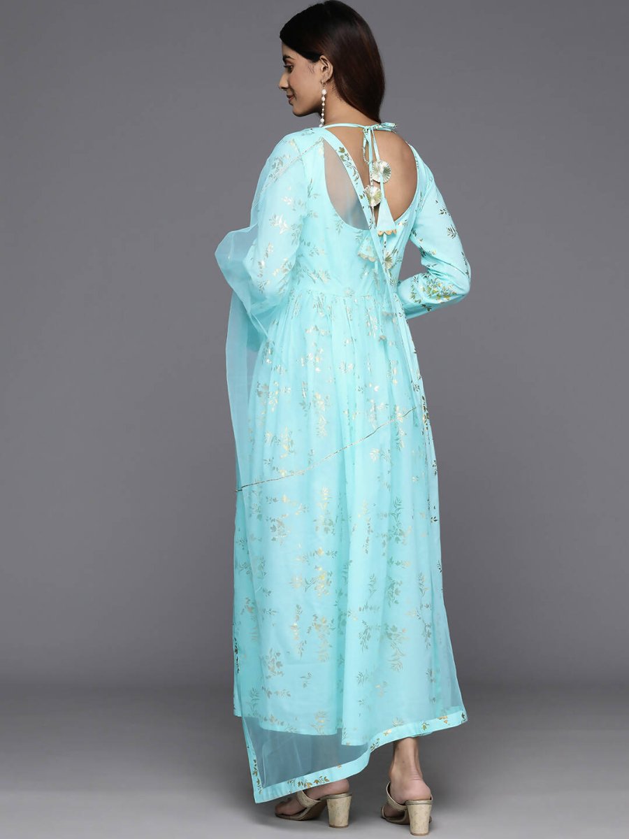 Ahalyaa Women's Traditional wear Dress - Blue