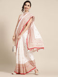 Saree Mall Ethnic Motifs with Sleek border Saree