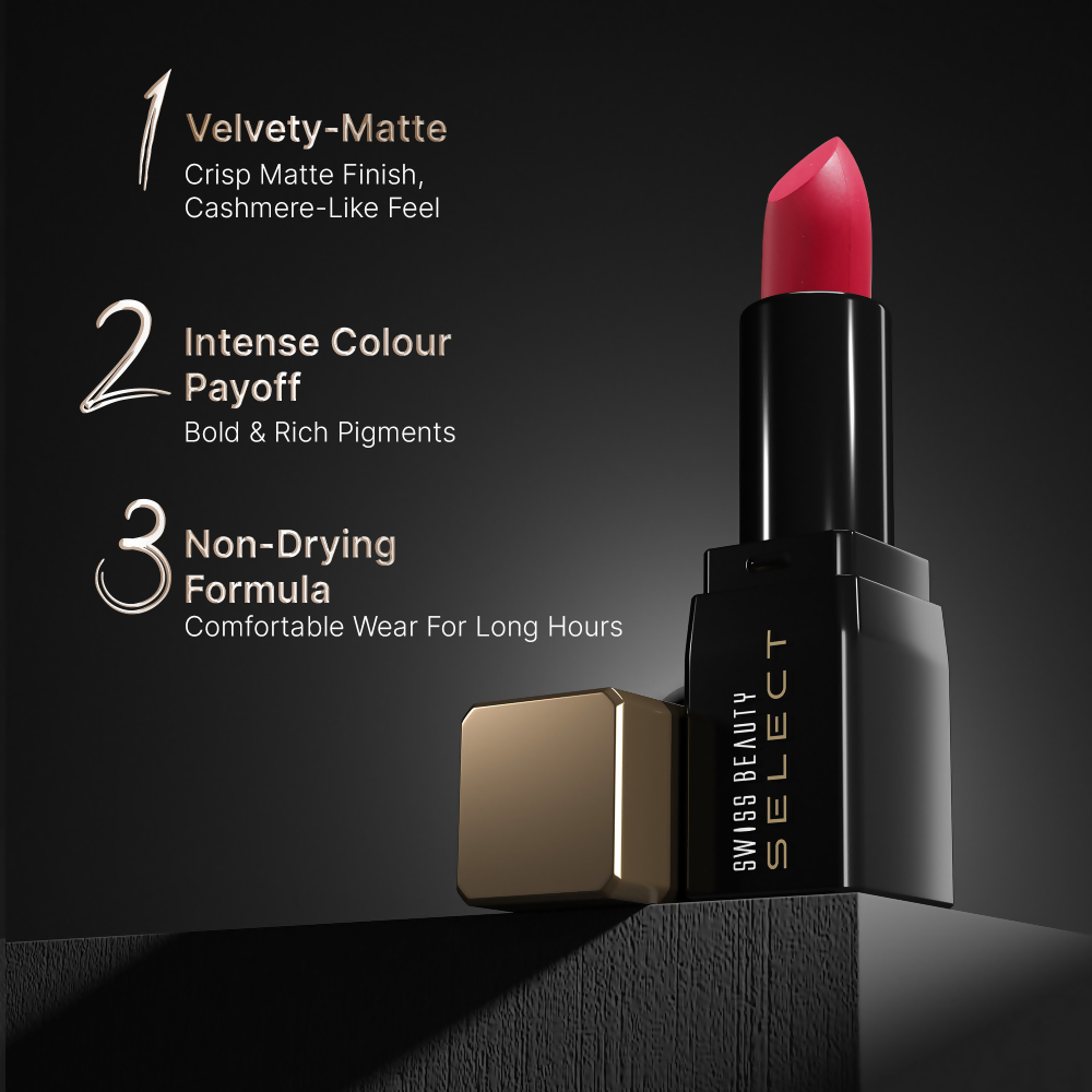 Swiss Beauty Select Dare To Matte Lipstick - 9 Wine Room
