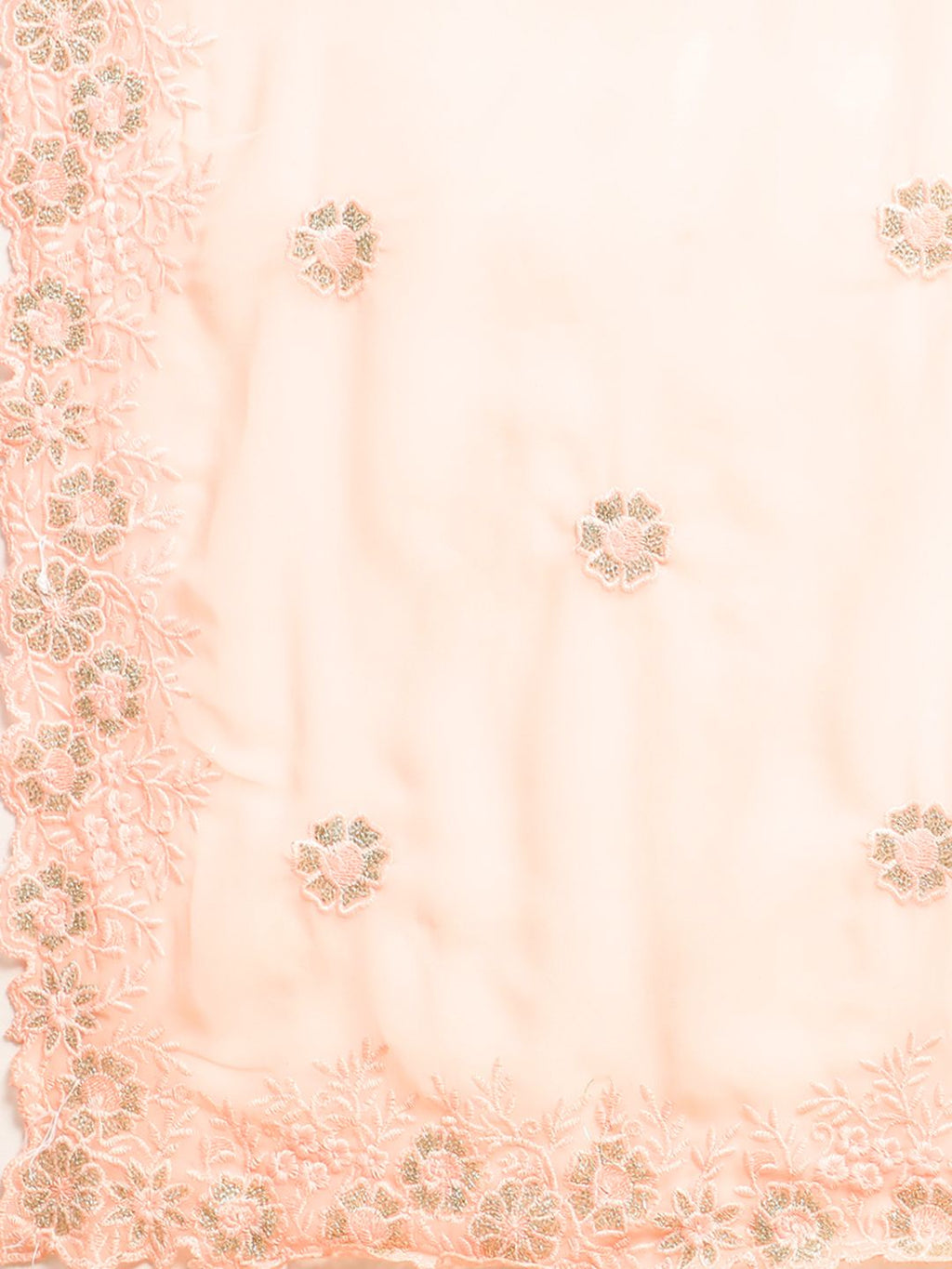 kasee Floral Zari Pure Georgette Saree