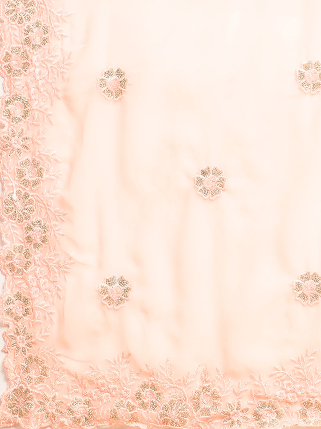 kasee Floral Zari Pure Georgette Saree