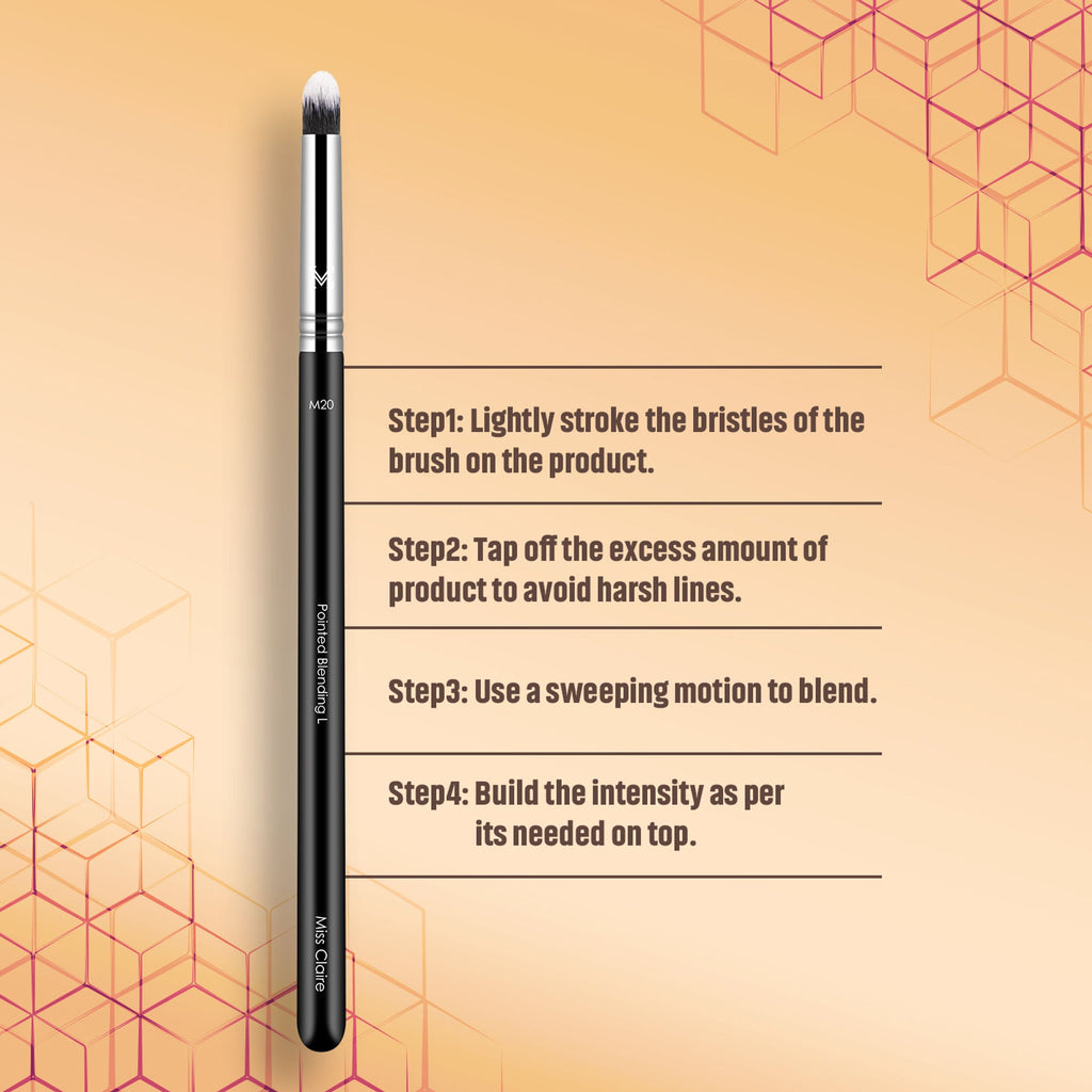 Miss Claire M20 - Pointed Blending Brush (L) - Chrome