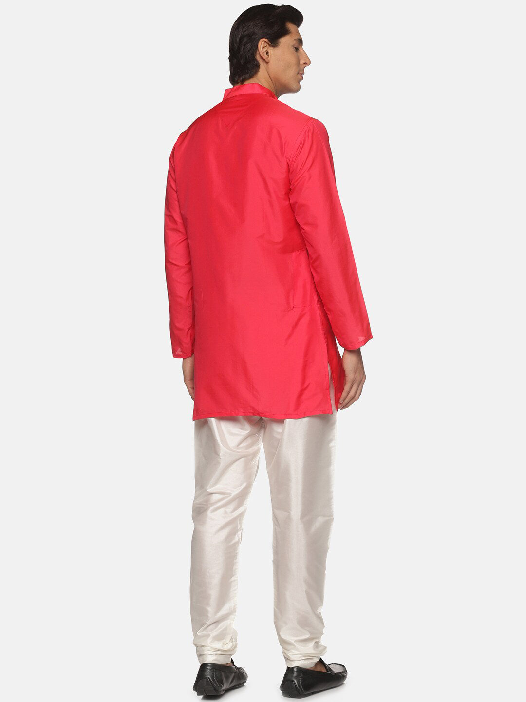 Sethukrishna Men Fuchsia Kurta with Pyjamas