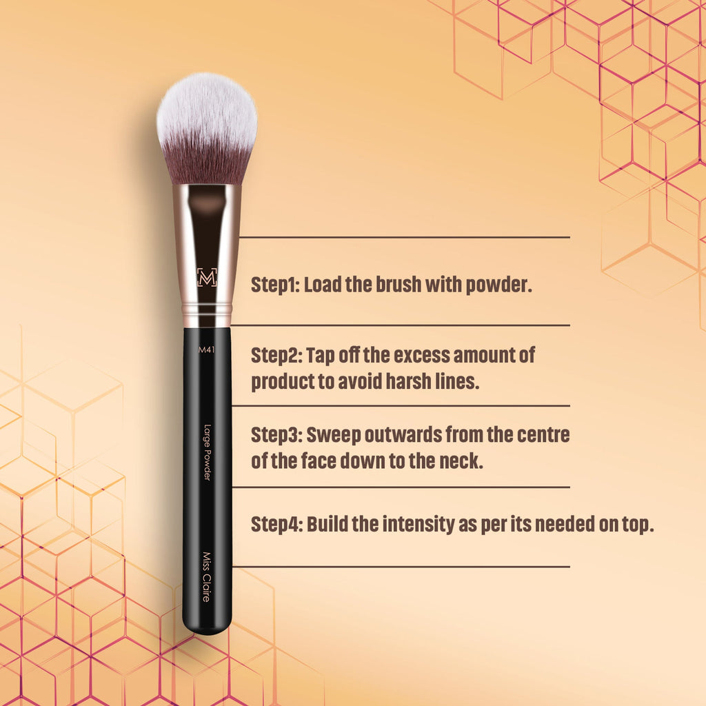 Miss Claire M41 - Large Powder Brush - Rose Gold